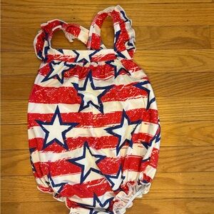 Red and Blue Baby Romper